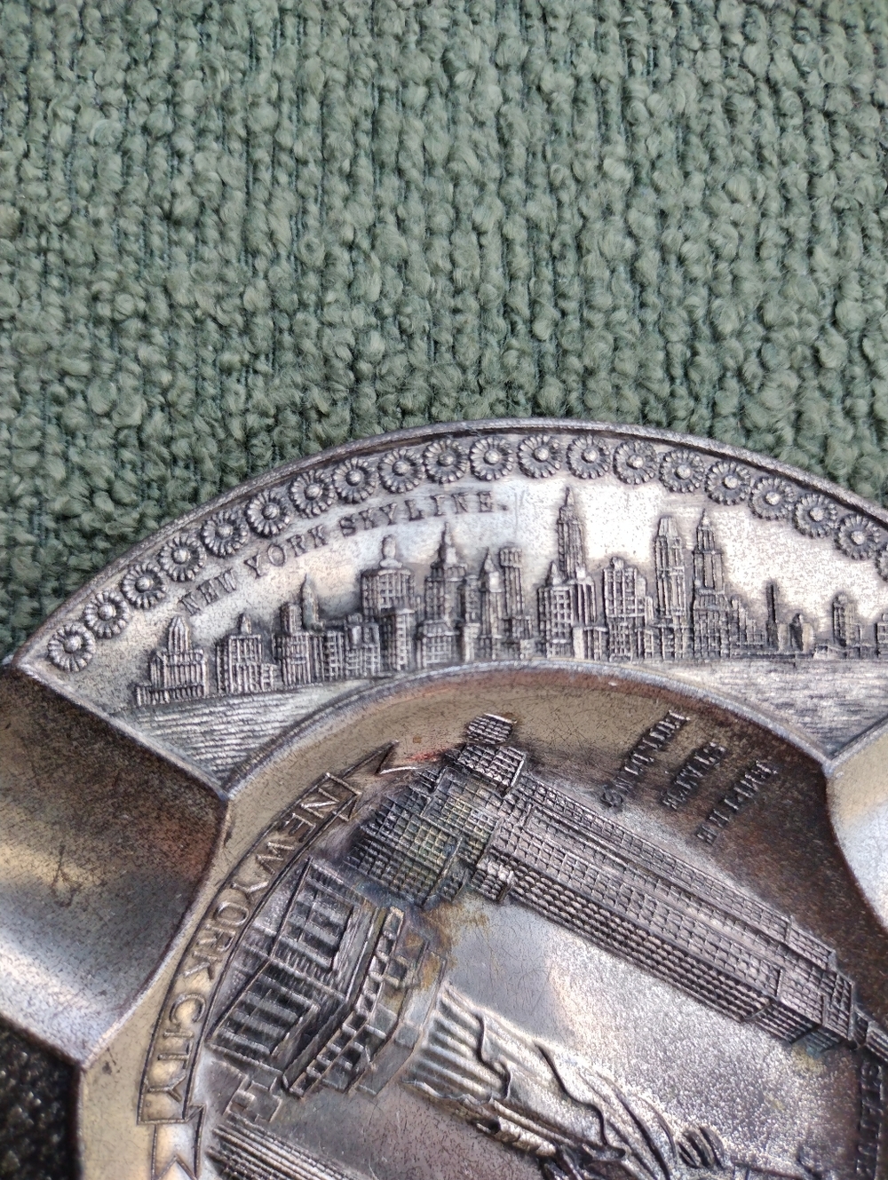 NYC Souvenir Metal Ashtray-Made In Occupied Japan - Picture 5 of 11